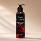Bath Oil Exfoliating Rose Scent For Dry Skin 150ml