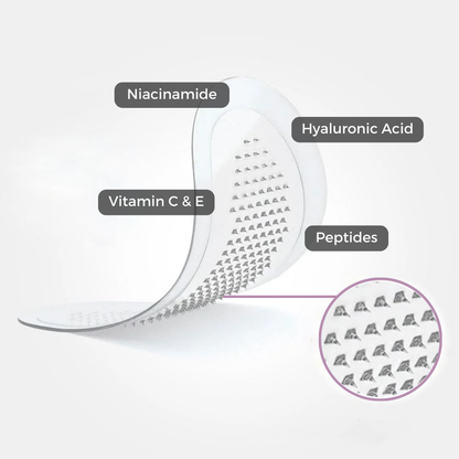 Advanced Dissolvable Microneedle Patches | 2,000 Micro-Infusion Needles with 90% Pure Hyaluronic Acid | Deep Hydration, Plumping & Anti-Aging Treatment for Under-Eye and Face