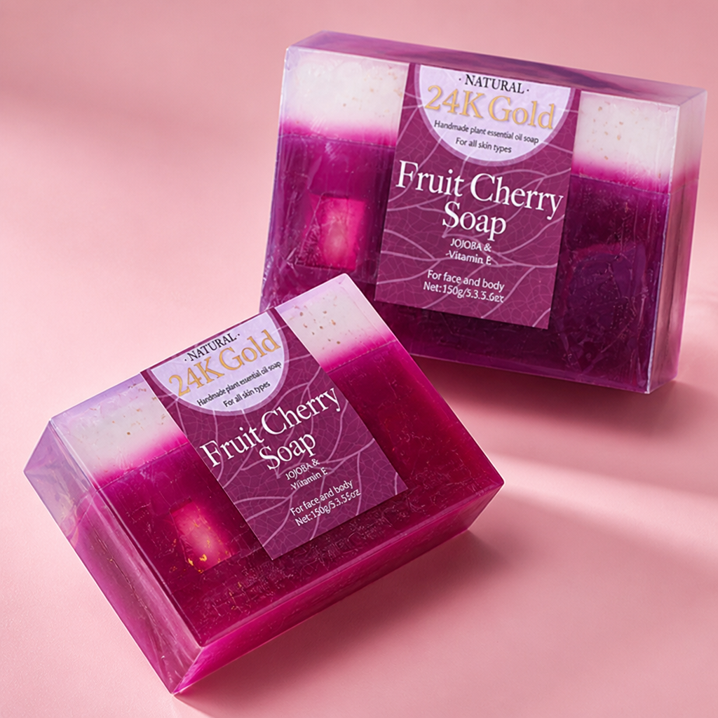 Facial Soap Bar Fruit Cherry Scent 150G
