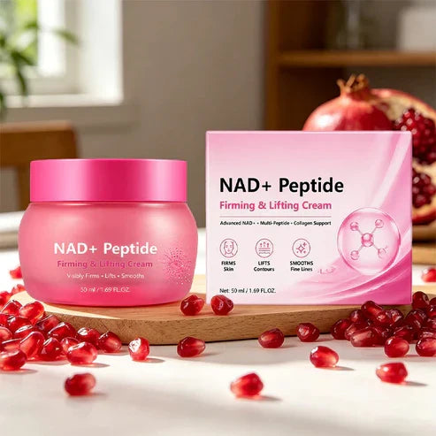 NAD Peptide Firming Face Cream jar shown against a clean background