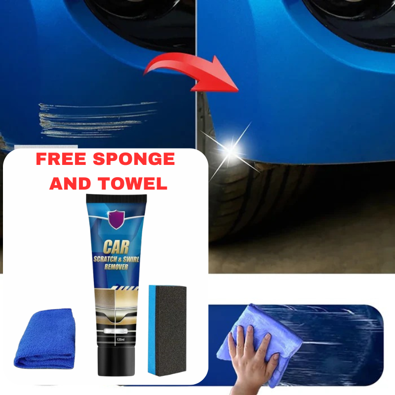 Car Scratch Repair Paste - Free Sponge and Towel
