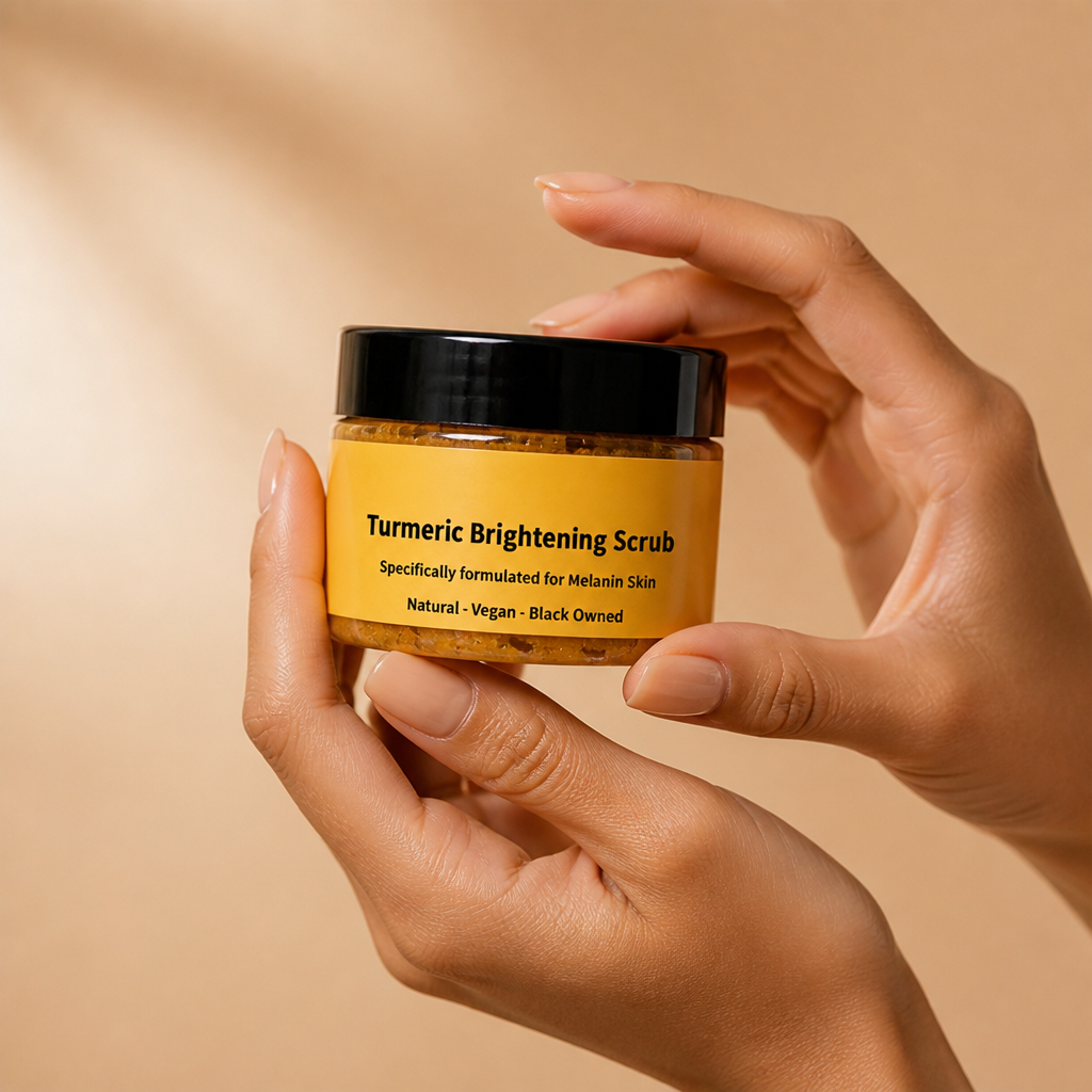 Sea Salt Body Scrub With Turmeric And Jojoba Oil