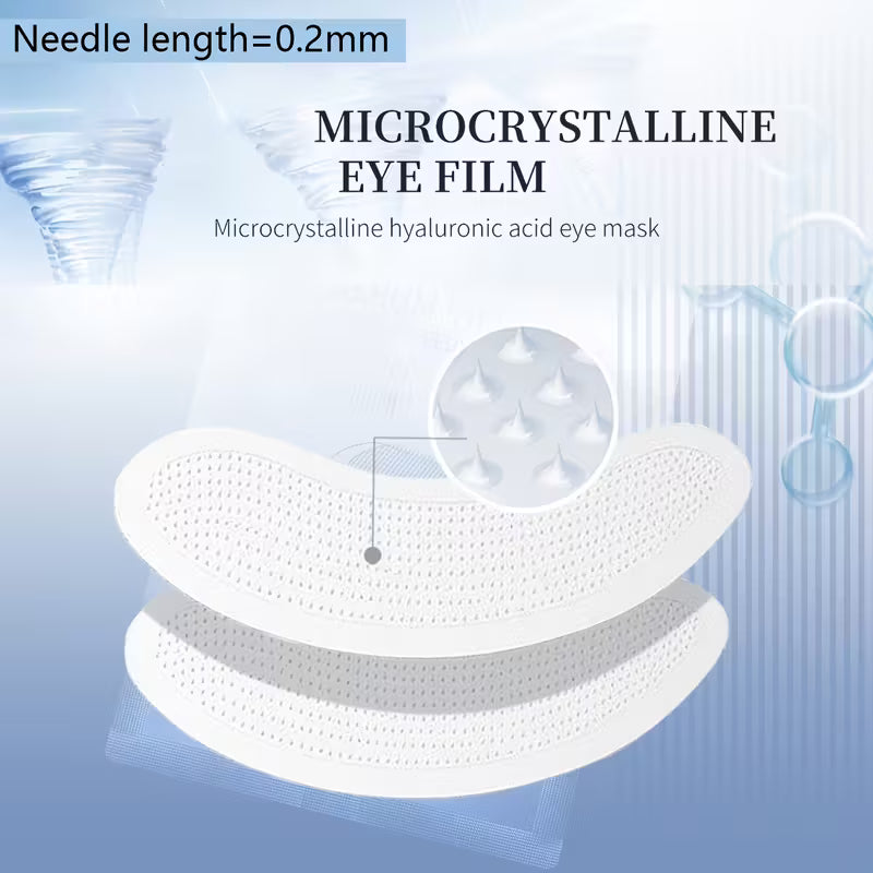 Advanced Dissolvable Microneedle Patches | 2,000 Micro-Infusion Needles with 90% Pure Hyaluronic Acid | Deep Hydration, Plumping & Anti-Aging Treatment for Under-Eye and Face