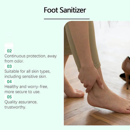 2PCS Foot Sanitizer Spray with Tea Tree Oil,Clear Foot Sanitizer Sprays,Tea Tree Oil Feet Spray, Foot & Shoe Freshness,Quick-Drying & Travel-Friendly,100 ml/3.5 oz