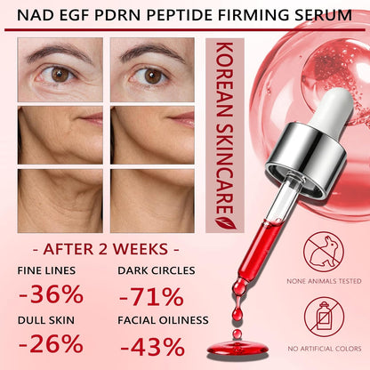 NAD EGF Firming Serum - Anti-aging Vitamin C Hydrating Peptides Tightening Serum for Face Neck, Smooth Skin, Barrier Repair, Firms Lifts Wrinkle