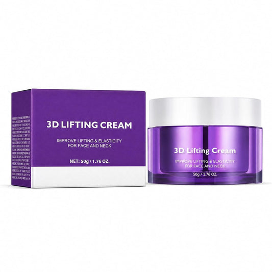 3D Lifting Night Cream, Korean Anti-Aging Moisturizer with 17-Peptide Complex, Probiotic Facial Treatment for Face, Neck Wrinkles，1.7 fl oz