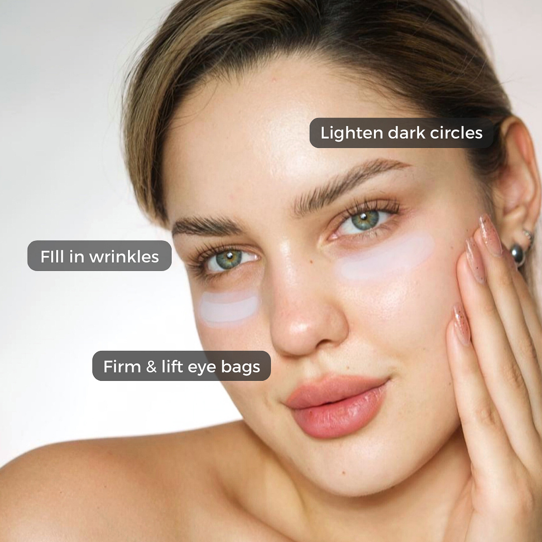 Advanced Dissolvable Microneedle Patches | 2,000 Micro-Infusion Needles with 90% Pure Hyaluronic Acid | Deep Hydration, Plumping & Anti-Aging Treatment for Under-Eye and Face