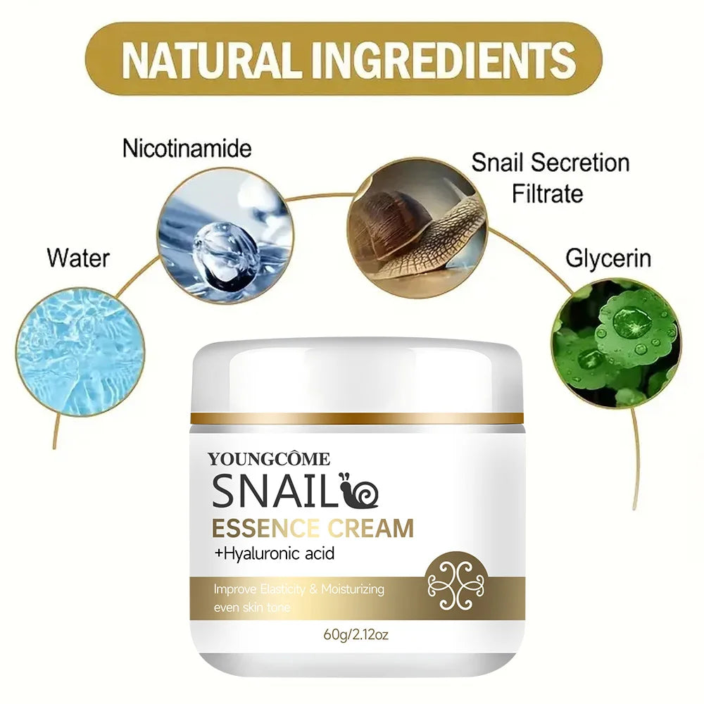 Hydrating Snail Essence Retinol Cream for Firming and Brightening Skin