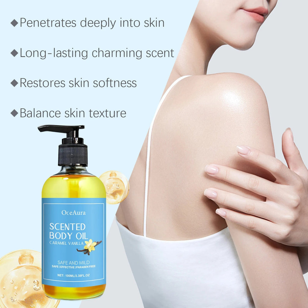 Massage Oil Vanilla Scented For Relaxation 100ml