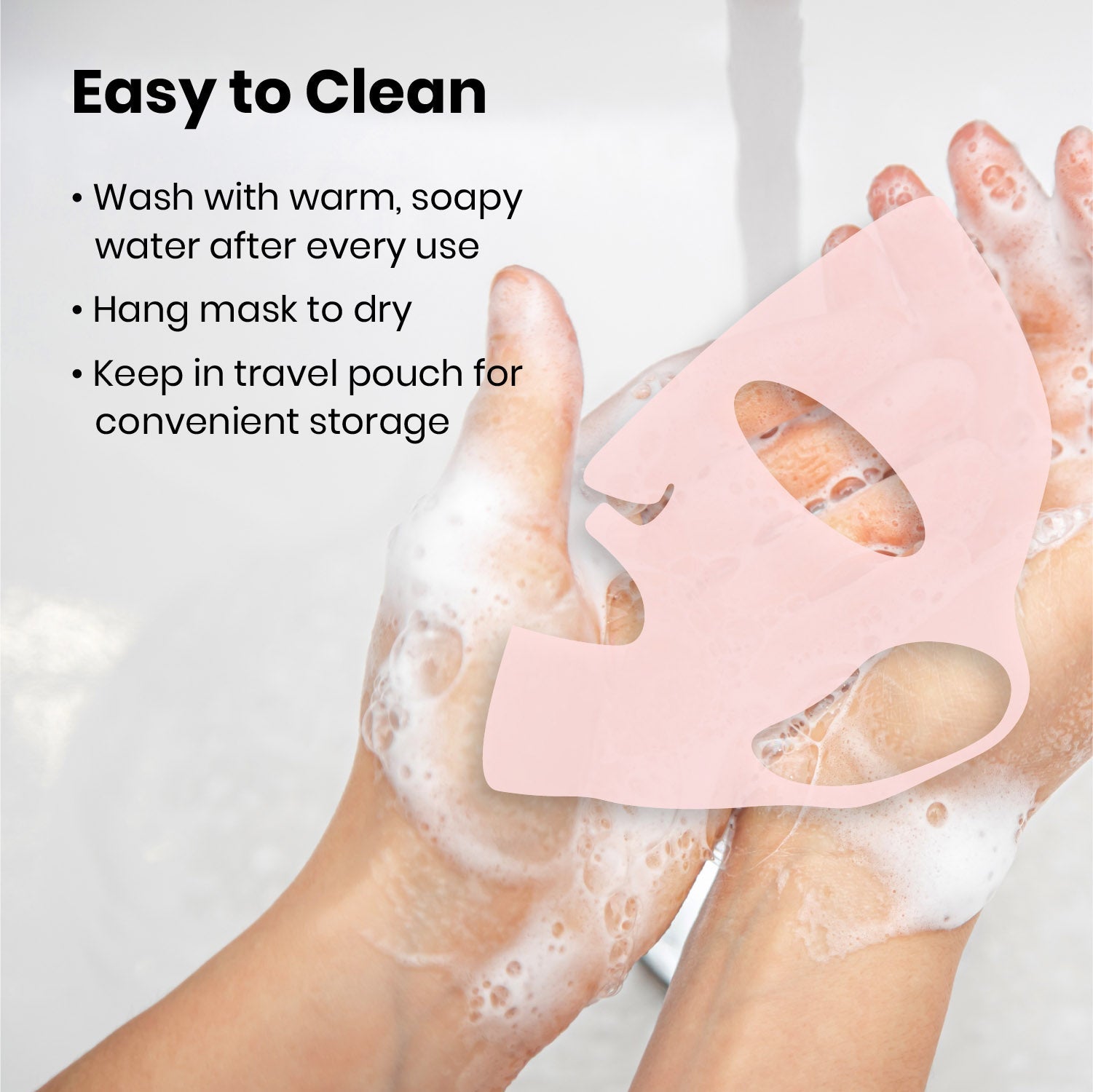 3D Silicone Reusable Facial Mask