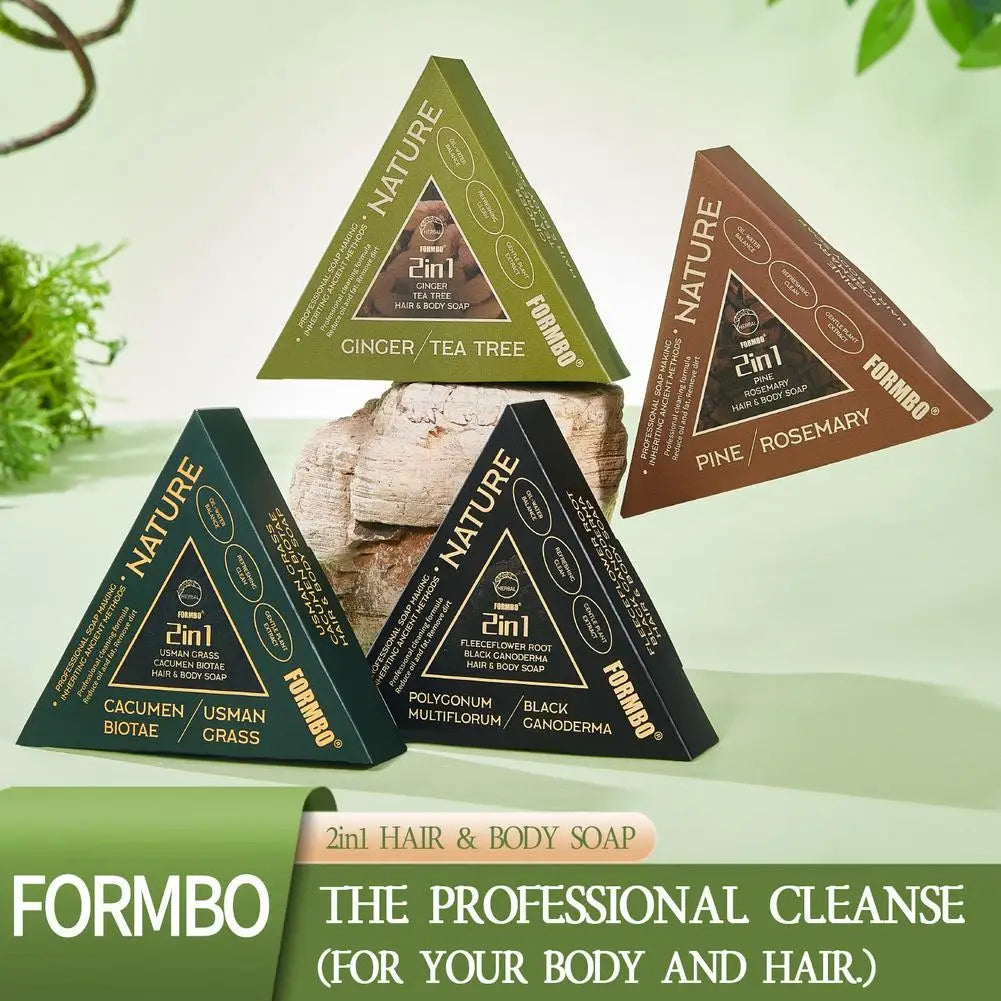 Herbal Shampoo Bar Platycladus Extract For Oily Scalp 128g