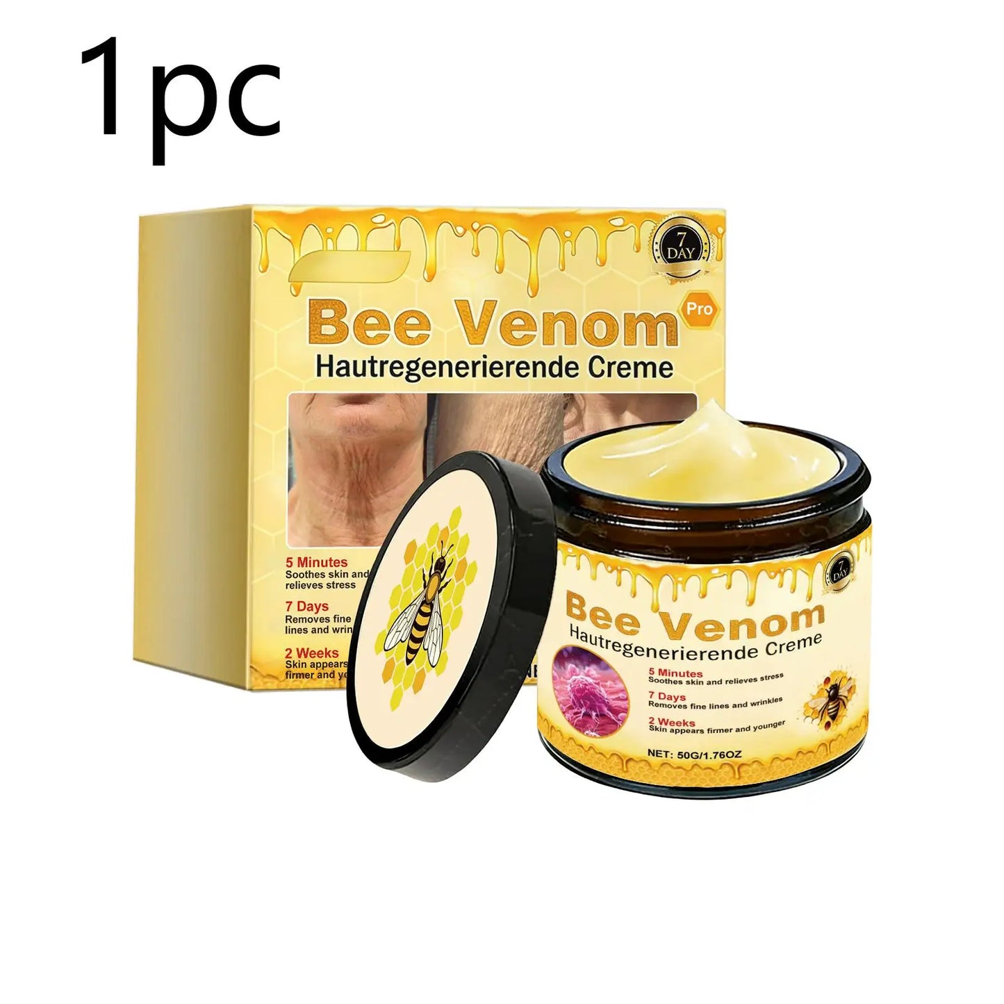 Bee Venom Repair Cream for Redness Relief and Deep Moisturizing