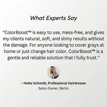 Hair Colour Shampoo product shot with clean packaging view