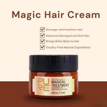 Hair repair cream tube displayed clearly for anti-frizz daily hair care