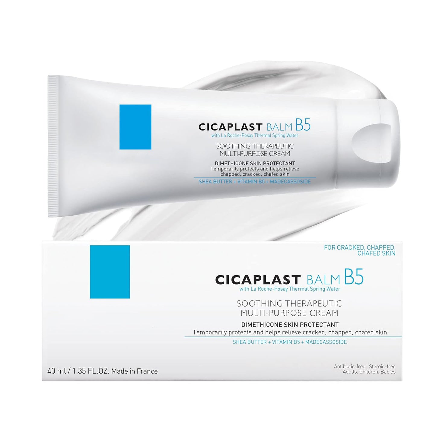 Cicaplast Balm B5+ Vitamin B5 Shea Butter Tribioma Madecassoside Zinc Oxide Sunscreen LA ROPO Multi-Purpose Cream 100ML