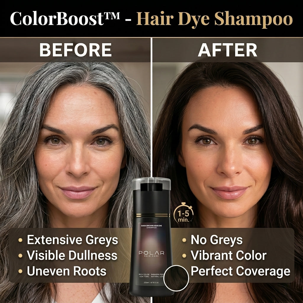 Hair Colour Shampoo bottle shown on a plain background