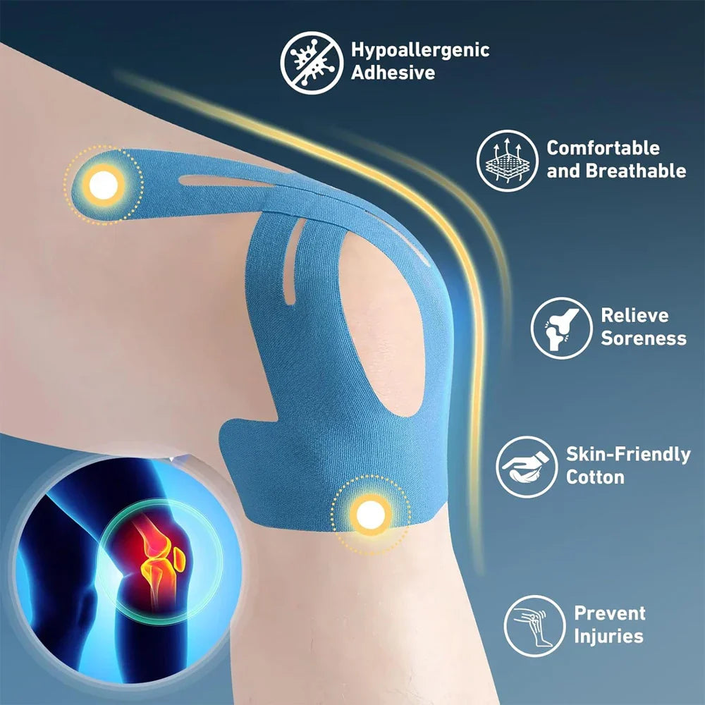 Pre-Cut Kinesiology Tape for Joint Support