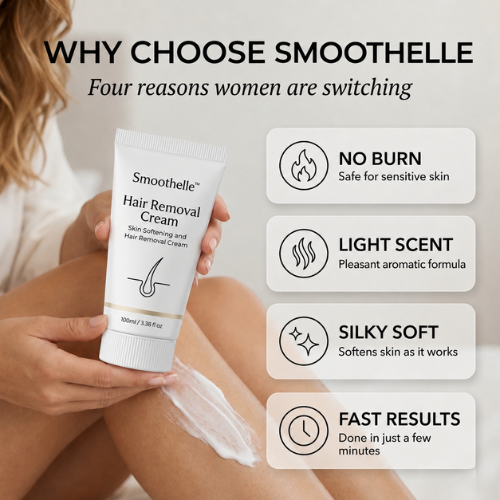 Close-up of Hair Removal Cream for Sensitive Skin packaging