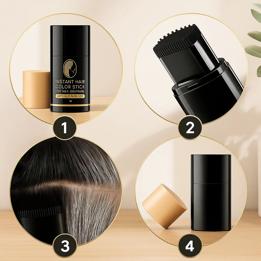 Root Touch Up Stick Built In Comb For Grey Roots Chestnut Brown 15G