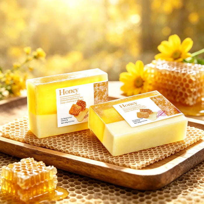 Goat Milk Soap Honey Two Tone Handmade For Oily Skin