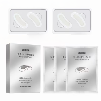 Advanced Dissolvable Microneedle Patches | 2,000 Micro-Infusion Needles with 90% Pure Hyaluronic Acid | Deep Hydration, Plumping & Anti-Aging Treatment for Under-Eye and Face