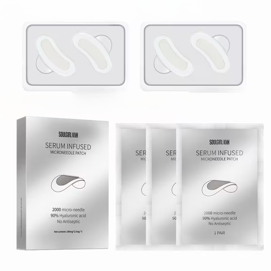 Advanced Dissolvable Microneedle Patches | 2,000 Micro-Infusion Needles with 90% Pure Hyaluronic Acid | Deep Hydration, Plumping & Anti-Aging Treatment for Under-Eye and Face