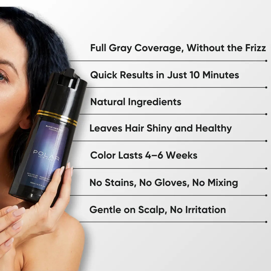 Front view of Hair Colour Shampoo packaging
