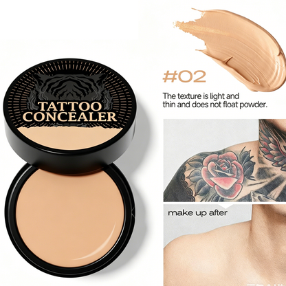 Waterproof concealer cream swatch on skin with even finish