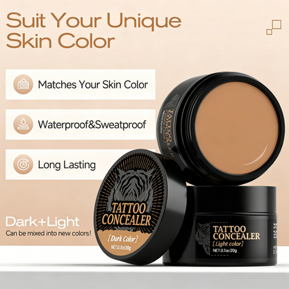 Tube of concealer cream displayed on a clean white background